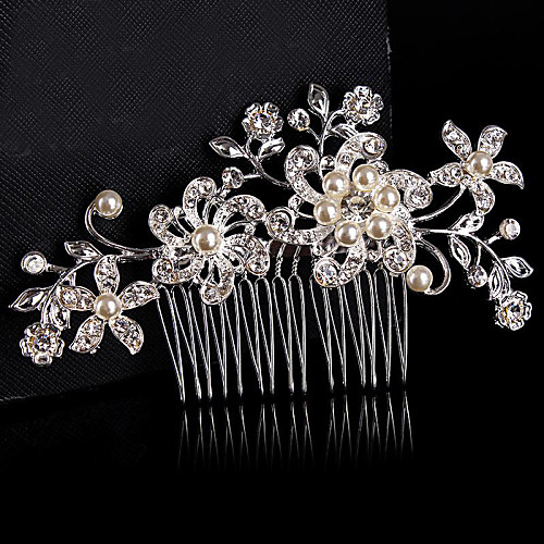 Material / Sterling Silver / Alloy Hair Combs / Flowers / Headpiece with Beading Wedding / Party / Special Occasion Headpiece
Material / Sterling Silver / Alloy Hair Combs / Flowers / Headpiece with Beading Wedding / Party / Special Occasion Headpiece