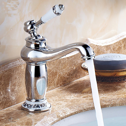 Bathroom Sink Faucet - Widespread Chrome Centerset One Hole / Single Handle One HoleBath Taps
Bathroom Sink Faucet - Widespread Chrome Centerset One Hole / Single Handle One HoleBath Taps