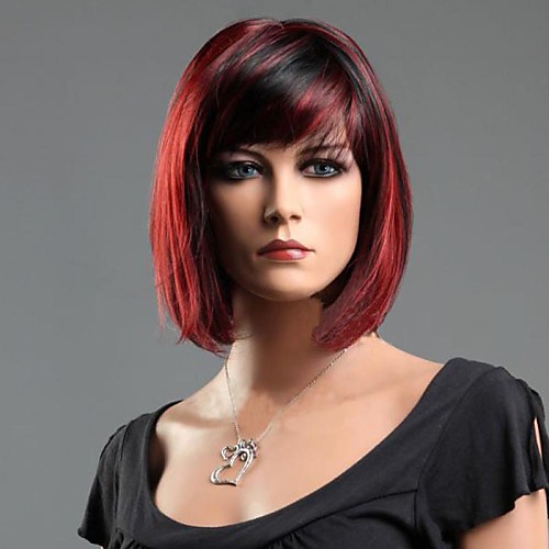 Synthetic Wig Straight Straight Wig Short Red Mixed Black Synthetic Hair 10 inch Women's Red
Synthetic Wig Straight Straight Wig Short Red Mixed Black Synthetic Hair 10 inch Women's Red