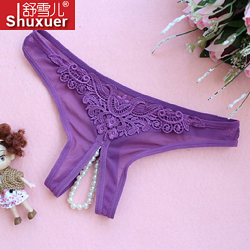 Women's Lace Cotton Erotic Ultra Sexy Panty Floral Low Waist Dark Pink White Black One-Size
Women's Lace Cotton Erotic Ultra Sexy Panty Floral Low Waist Dark Pink White Black One-Size