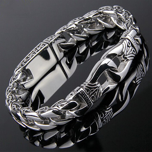 Men's Chain Bracelet Stainless Steel Bracelet Jewelry Silver For Christmas Gifts Party Casual Daily Sports
Men's Chain Bracelet Stainless Steel Bracelet Jewelry Silver For Christmas Gifts Party Casual Daily Sports