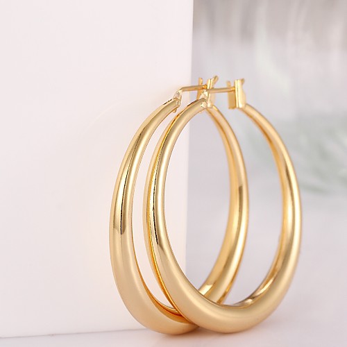 Women's Hoop Earrings Ladies Fashion Gold Plated Rose Gold Plated Earrings Jewelry Screen Color / Rose Gold For
Women's Hoop Earrings Ladies Fashion Gold Plated Rose Gold Plated Earrings Jewelry Screen Color / Rose Gold For