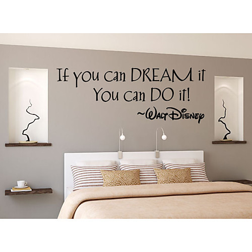Words & Quotes Wall Stickers Words & Quotes Wall Stickers Decorative Wall Stickers, PVC(PolyVinyl Chloride) Home Decoration Wall Decal Wall Decoration / Removable
Words & Quotes Wall Stickers Words & Quotes Wall Stickers Decorative Wall Stickers, PVC(PolyVinyl Chloride) Home Decoration Wall Decal Wall Decoration / Removable