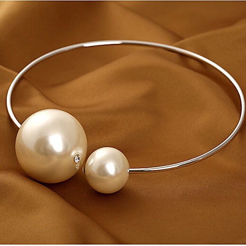 Women's Pearl Choker Necklace Statement Necklace Pearl Necklace Ladies Basic Fashion Bridal Pearl Alloy Gold Silver Necklace Jewelry For Wedding Party Birthday Gift Daily / Oversized
Women's Pearl Choker Necklace Statement Necklace Pearl Necklace Ladies Basic Fashion Bridal Pearl Alloy Gold Silver Necklace Jewelry For Wedding Party Birthday Gift Daily / Oversized