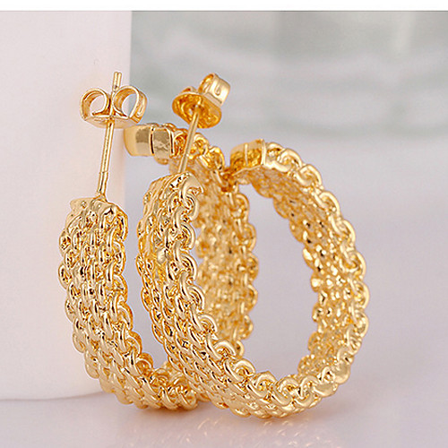 Hoop Earrings Creoles Earrings Braided Dangling Vintage Party Work Rococo Gypsy 18K Gold Plated Earrings Jewelry Gold For Gift Daily Evening Party 1 Pair
Hoop Earrings Creoles Earrings Braided Dangling Vintage Party Work Rococo Gypsy 18K Gold Plated Earrings Jewelry Gold For Gift Daily Evening Party 1 Pair