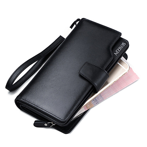 Men's Zipper Cowhide Clutch / Card & ID Holder / Coin Purse Black / Chocolate / Dark Blue / Tri-fold
Men's Zipper Cowhide Clutch / Card & ID Holder / Coin Purse Black / Chocolate / Dark Blue / Tri-fold