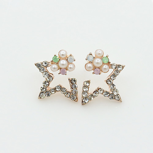 Women's Crystal Stud Earrings Ladies Fashion European Pearl Imitation Pearl Gold Plated Earrings Jewelry Gold / Silver For / 18K Gold / Imitation Diamond
Women's Crystal Stud Earrings Ladies Fashion European Pearl Imitation Pearl Gold Plated Earrings Jewelry Gold / Silver For / 18K Gold / Imitation Diamond
