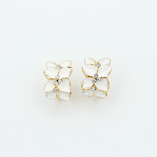 Women's Crystal Stud Earrings Ladies Fashion European 18K Gold Plated Gold Plated Imitation Diamond Earrings Jewelry White / Black For
Women's Crystal Stud Earrings Ladies Fashion European 18K Gold Plated Gold Plated Imitation Diamond Earrings Jewelry White / Black For