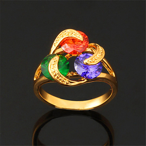 Women's Statement Ring Cubic Zirconia White Rainbow Cubic Zirconia Gold Plated Alloy Fashion Wedding Party Jewelry
Women's Statement Ring Cubic Zirconia White Rainbow Cubic Zirconia Gold Plated Alloy Fashion Wedding Party Jewelry
