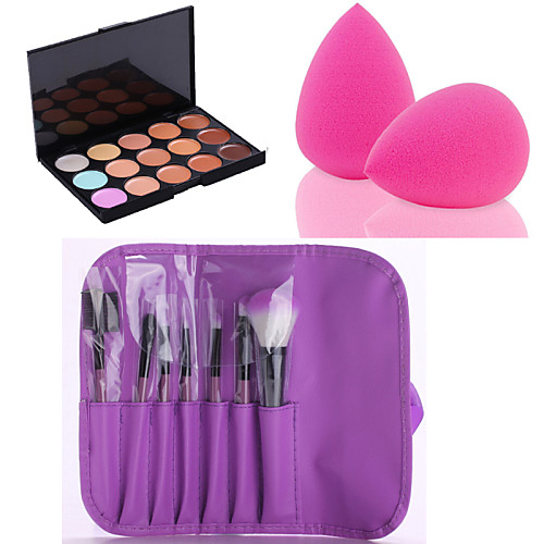 

15 Colors Concealer / Contour Makeup Brushes Powder Puff Long Lasting / Concealer / makeup tools Face Makeup Cosmetic