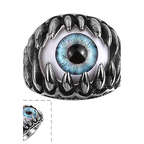 Men's Ring Black Stainless Steel Titanium Steel Punk Casual Jewelry Evil Eye Magic
Men's Ring Black Stainless Steel Titanium Steel Punk Casual Jewelry Evil Eye Magic