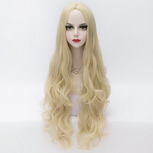 Synthetic Wig Loose Wave Loose Wave Wig Blonde Very Long Blonde Synthetic Hair Women's Middle Part Blonde
Synthetic Wig Loose Wave Loose Wave Wig Blonde Very Long Blonde Synthetic Hair Women's Middle Part Blonde