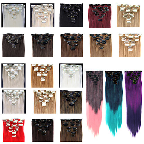 Human Hair Extensions Straight / Classic Human Hair Extensions Synthetic Hair Women's
Human Hair Extensions Straight / Classic Human Hair Extensions Synthetic Hair Women's