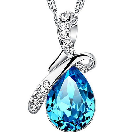 Women's Vintage Necklace Pear Cut Simulated Water Drop Necklace Drop Aquarius Ladies Fashion Sterling Silver Alloy Navy Necklace Jewelry For Daily Casual Sports
Women's Vintage Necklace Pear Cut Simulated Water Drop Necklace Drop Aquarius Ladies Fashion Sterling Silver Alloy Navy Necklace Jewelry For Daily Casual Sports