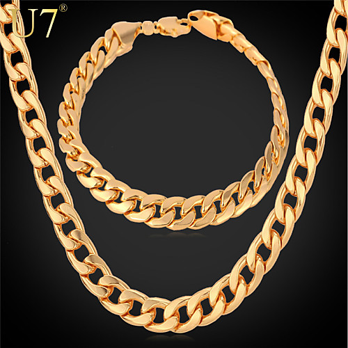 Women's Chain Bracelet Chain Necklace Chains Cuban Ladies Luxury Vintage Party Work Casual Rose Gold Rose Gold Plated Earrings Jewelry Gold / Silver / Red For Party Gift Daily
Women's Chain Bracelet Chain Necklace Chains Cuban Ladies Luxury Vintage Party Work Casual Rose Gold Rose Gold Plated Earrings Jewelry Gold / Silver / Red For Party Gift Daily
