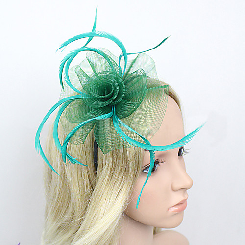 Feather / Net Fascinators / Headwear with Floral 1pc Wedding / Special Occasion Headpiece
Feather / Net Fascinators / Headwear with Floral 1pc Wedding / Special Occasion Headpiece