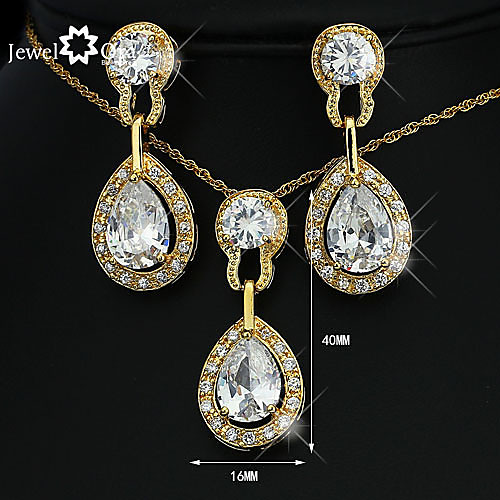 Women's Cubic Zirconia Gold Plated Vintage Cute Party Work Casual Earrings Necklaces Costume Jewelry
Women's Cubic Zirconia Gold Plated Vintage Cute Party Work Casual Earrings Necklaces Costume Jewelry