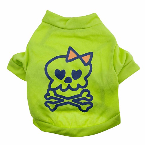 Cat Dog Shirt / T-Shirt Puppy Clothes Skull Halloween Dog Clothes Puppy Clothes Dog Outfits Green Costume for Girl and Boy Dog Cotton XS S M L
Cat Dog Shirt / T-Shirt Puppy Clothes Skull Halloween Dog Clothes Puppy Clothes Dog Outfits Green Costume for Girl and Boy Dog Cotton XS S M L