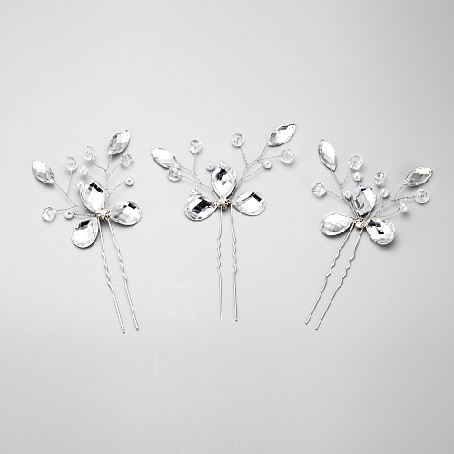 Crystal / Imitation Pearl / Rhinestone Hair Pin with 1 Wedding / Special Occasion Headpiece
Crystal / Imitation Pearl / Rhinestone Hair Pin with 1 Wedding / Special Occasion Headpiece