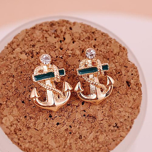 Women's Stud Earrings Drop Earrings Anchor Ladies Personalized Fashion Gold Plated Earrings Jewelry Golden For Party Daily Casual
Women's Stud Earrings Drop Earrings Anchor Ladies Personalized Fashion Gold Plated Earrings Jewelry Golden For Party Daily Casual