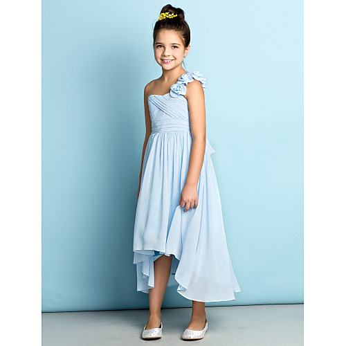 A-Line One Shoulder Asymmetrical Chiffon Junior Bridesmaid Dress with Criss Cross / Flower / Natural / Mini Me
A-Line One Shoulder Asymmetrical Chiffon Junior Bridesmaid Dress with Criss Cross / Flower / Natural / Mini Me