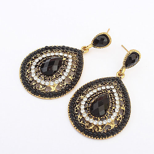 Women's Drop Earrings Pear Cut Chandelier filigree Drop Ladies European Fashion Resin Earrings Jewelry Green / Blue / Rainbow For
Women's Drop Earrings Pear Cut Chandelier filigree Drop Ladies European Fashion Resin Earrings Jewelry Green / Blue / Rainbow For