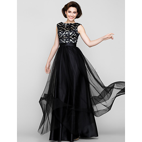 A-Line Mother of the Bride Dress Vintage Inspired Scoop Neck Floor Length Tulle Sleeveless with Pattern / Print 2021
A-Line Mother of the Bride Dress Vintage Inspired Scoop Neck Floor Length Tulle Sleeveless with Pattern / Print 2021