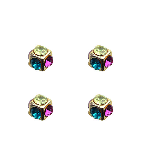 Women's Crystal Stud Earrings Crystal Gold Plated Earrings Jewelry Rainbow For Party Daily Casual
Women's Crystal Stud Earrings Crystal Gold Plated Earrings Jewelry Rainbow For Party Daily Casual