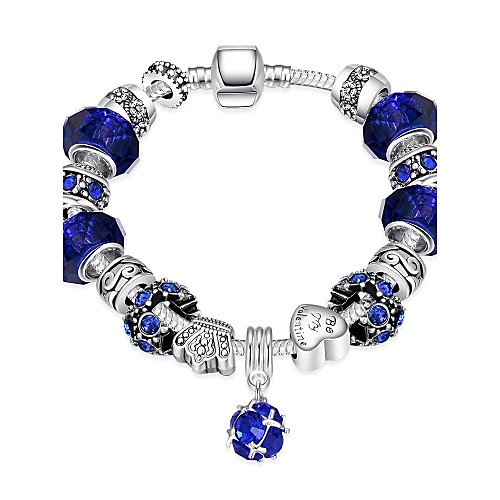 Women's Charm Bracelet Vintage Bracelet Ladies Silver Plated Bracelet Jewelry Purple / Blue / Pink For Christmas Gifts Party Daily Casual
Women's Charm Bracelet Vintage Bracelet Ladies Silver Plated Bracelet Jewelry Purple / Blue / Pink For Christmas Gifts Party Daily Casual