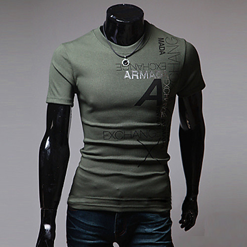 Men's T shirt Letter Print Short Sleeve Daily Tops Cotton Wine White Dark Gray
Men's T shirt Letter Print Short Sleeve Daily Tops Cotton Wine White Dark Gray