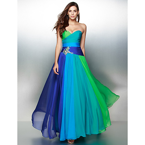 A-Line Color Block Elegant Prom Formal Evening Dress Sweetheart Neckline Sleeveless Floor Length Chiffon with Ruched Crystals 2021
A-Line Color Block Elegant Prom Formal Evening Dress Sweetheart Neckline Sleeveless Floor Length Chiffon with Ruched Crystals 2021