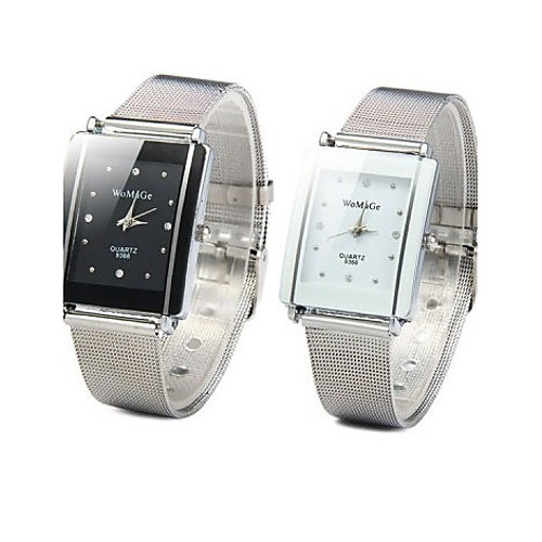 Women's Fashion Watch Square Watch Quartz Silver Casual Watch Analog Ladies Charm - White Black One Year Battery Life / SSUO 377
Women's Fashion Watch Square Watch Quartz Silver Casual Watch Analog Ladies Charm - White Black One Year Battery Life / SSUO 377