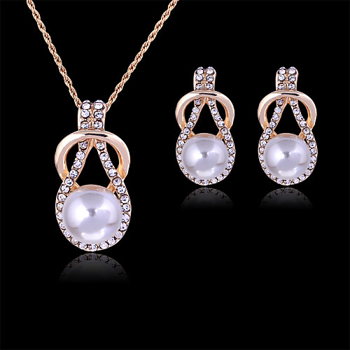 Pearl Jewelry Set Pendant Necklace Ladies Party Fashion Rose Gold Pearl Rhinestone Earrings Jewelry White For Party Special Occasion Anniversary Birthday Gift / Imitation Diamond / Rose Gold Plated
Pearl Jewelry Set Pendant Necklace Ladies Party Fashion Rose Gold Pearl Rhinestone Earrings Jewelry White For Party Special Occasion Anniversary Birthday Gift / Imitation Diamond / Rose Gold Plated
