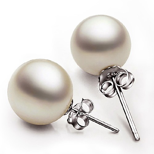Women's Stud Earrings Pearl Sterling Silver Imitation Pearl Earrings Jewelry White For Wedding Party Daily Casual Sports
Women's Stud Earrings Pearl Sterling Silver Imitation Pearl Earrings Jewelry White For Wedding Party Daily Casual Sports