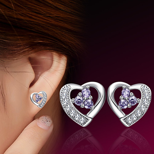 Women's Stud Earrings Heart Ladies Sterling Silver Silver Earrings Jewelry For Wedding Party Daily Casual Sports
Women's Stud Earrings Heart Ladies Sterling Silver Silver Earrings Jewelry For Wedding Party Daily Casual Sports
