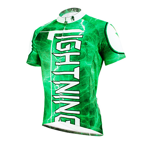 ILPALADINO Men's Short Sleeve Cycling Jersey Polyester Green Bike Jersey Top Mountain Bike MTB Road Bike Cycling Breathable Quick Dry Ultraviolet Resistant Sports Clothing Apparel / Stretchy
ILPALADINO Men's Short Sleeve Cycling Jersey Polyester Green Bike Jersey Top Mountain Bike MTB Road Bike Cycling Breathable Quick Dry Ultraviolet Resistant Sports Clothing Apparel / Stretchy