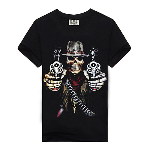 Men's T shirt Skull Plus Size Print Short Sleeve Daily Tops Cotton Black Yellow Red
Men's T shirt Skull Plus Size Print Short Sleeve Daily Tops Cotton Black Yellow Red