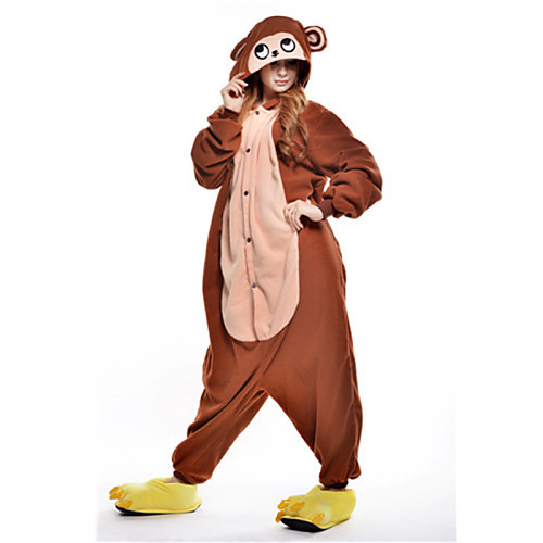 Adults' Kigurumi Pajamas Monkey Animal Onesie Pajamas Polar Fleece Brown Cosplay For Men and Women Animal Sleepwear Cartoon Festival / Holiday Costumes / Leotard / Onesie / Leotard / Onesie
Adults' Kigurumi Pajamas Monkey Animal Onesie Pajamas Polar Fleece Brown Cosplay For Men and Women Animal Sleepwear Cartoon Festival / Holiday Costumes / Leotard / Onesie / Leotard / Onesie