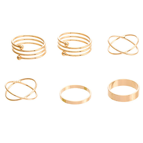 Women's Necklace / Ring Go Rings Golden Alloy Ladies Unusual Unique Design Party Party / Evening Jewelry X Ring Princess / Zircon
Women's Necklace / Ring Go Rings Golden Alloy Ladies Unusual Unique Design Party Party / Evening Jewelry X Ring Princess / Zircon