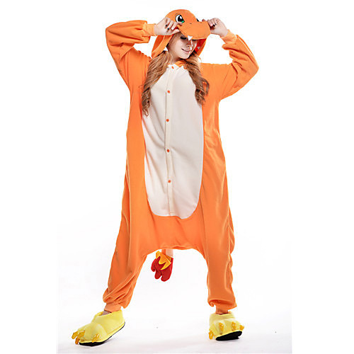 Adults' Dragon Kigurumi Pajamas Onesie Pajamas Polar Fleece Orange Cosplay For Animal Sleepwear Cartoon Halloween Festival / Holiday / Christmas
Adults' Dragon Kigurumi Pajamas Onesie Pajamas Polar Fleece Orange Cosplay For Animal Sleepwear Cartoon Halloween Festival / Holiday / Christmas