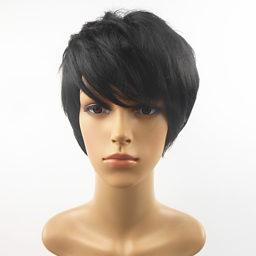 Synthetic Wig Straight Straight Pixie Cut With Bangs Wig Short Black Synthetic Hair Women's Black
Synthetic Wig Straight Straight Pixie Cut With Bangs Wig Short Black Synthetic Hair Women's Black