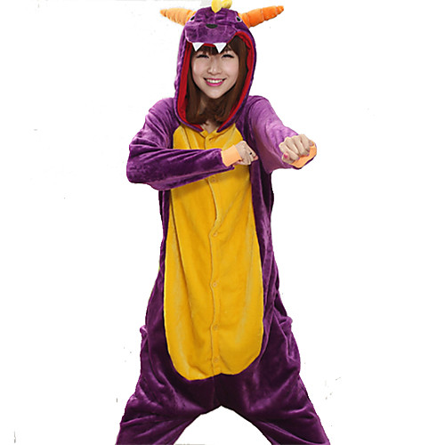 Adults' Kigurumi Pajamas Dragon Animal Onesie Pajamas Coral fleece Cosplay For Men and Women Animal Sleepwear Cartoon Festival / Holiday Costumes
Adults' Kigurumi Pajamas Dragon Animal Onesie Pajamas Coral fleece Cosplay For Men and Women Animal Sleepwear Cartoon Festival / Holiday Costumes