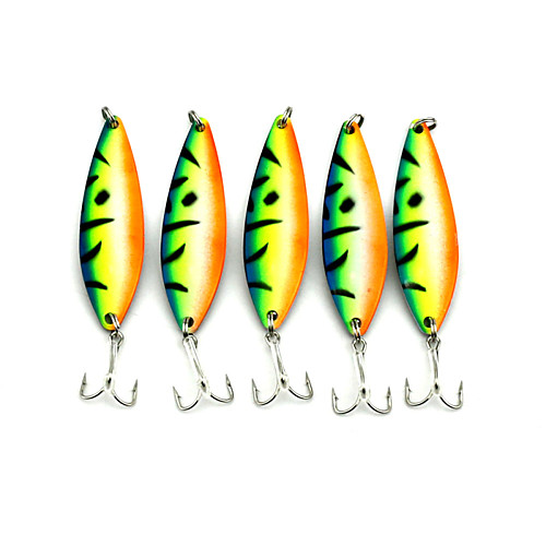 5pcs Fishing Lures Spoons Metal Bait Sinking Fast Sinking Bass Trout Pike Sea Fishing Freshwater Fishing Other Metal / Lure Fishing / General Fishing
5pcs Fishing Lures Spoons Metal Bait Sinking Fast Sinking Bass Trout Pike Sea Fishing Freshwater Fishing Other Metal / Lure Fishing / General Fishing