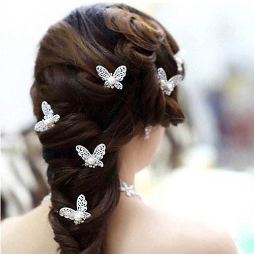 Imitation Pearl / Alloy Headwear / Hair Pin with Floral 4pcs / pack Wedding / Special Occasion Headpiece
Imitation Pearl / Alloy Headwear / Hair Pin with Floral 4pcs / pack Wedding / Special Occasion Headpiece