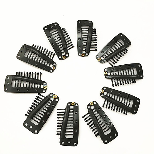 10pcs hairpins hair extension clips black blonde color snap clips for hair extension i teeth snap wig clips tool
10pcs hairpins hair extension clips black blonde color snap clips for hair extension i teeth snap wig clips tool