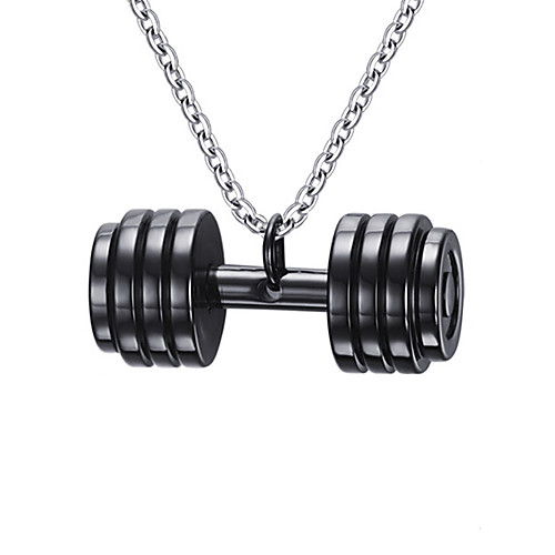 Men's Pendant Necklace Pendant Dumbbell Ladies Fashion Stainless Steel Black Gold Necklace Jewelry For Daily Casual
Men's Pendant Necklace Pendant Dumbbell Ladies Fashion Stainless Steel Black Gold Necklace Jewelry For Daily Casual