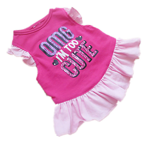 Dog Dress Dog Clothes Heart Letter & Number Rose Pink Cotton Costume For Summer
Dog Dress Dog Clothes Heart Letter & Number Rose Pink Cotton Costume For Summer