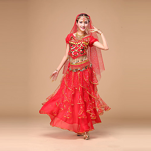 Belly Dance Top Sequin Ruffles Women's Performance Short Sleeves High Chiffon
Belly Dance Top Sequin Ruffles Women's Performance Short Sleeves High Chiffon