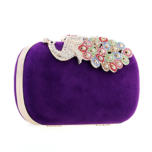 Women's Bags PU Leather Suede Evening Bag Crystal / Rhinestone Wedding Party Event / Party Wedding Bags Black Purple Red Fuchsia
Women's Bags PU Leather Suede Evening Bag Crystal / Rhinestone Wedding Party Event / Party Wedding Bags Black Purple Red Fuchsia