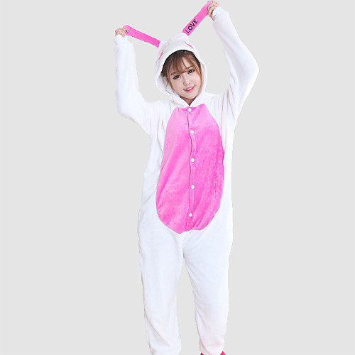 Adults' Kigurumi Pajamas Rabbit Bunny Animal Onesie Pajamas Coral fleece Cosplay For Men and Women Animal Sleepwear Cartoon Festival / Holiday Costumes
Adults' Kigurumi Pajamas Rabbit Bunny Animal Onesie Pajamas Coral fleece Cosplay For Men and Women Animal Sleepwear Cartoon Festival / Holiday Costumes